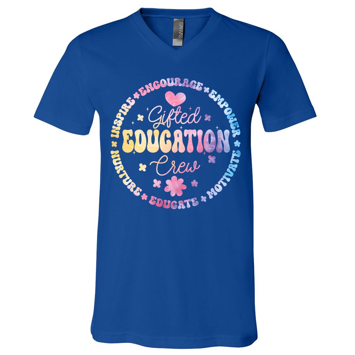 Gifted Education Crew Appreciation Week Back To School Gift V-Neck T-Shirt