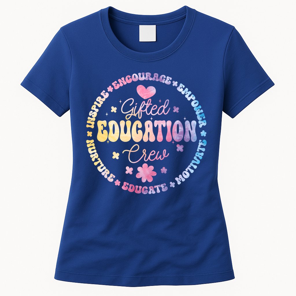 Gifted Education Crew Appreciation Week Back To School Gift Womens T-Shirt