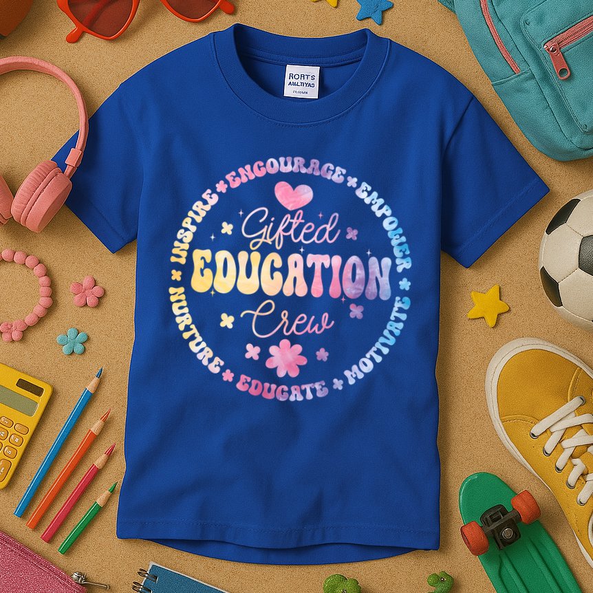 Gifted Education Crew Appreciation Week Back To School Gift Kids T-Shirt