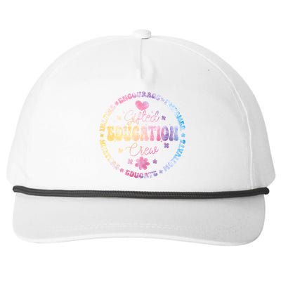 Gifted Education Crew Appreciation Week Back To School Cool Gift Snapback Five-Panel Rope Hat