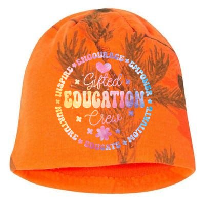 Gifted Education Crew Appreciation Week Back To School Cool Gift Kati - Camo Knit Beanie