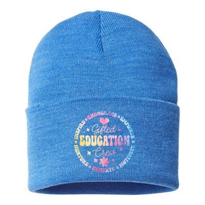 Gifted Education Crew Appreciation Week Back To School Cool Gift Sustainable Knit Beanie