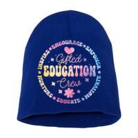 Gifted Education Crew Appreciation Week Back To School Cool Gift Short Acrylic Beanie