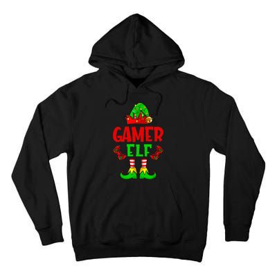 Gamer Elf Christmas Matching Family Group Video Games Xmas Tall Hoodie