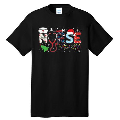 Groovy Er Cna Nurse Winter For Funny Women Christmas Nurse Tall T-Shirt