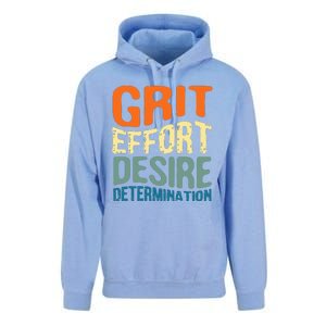 Grit Effort Desire Determination Unisex Surf Hoodie