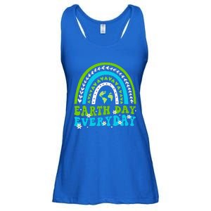 Groovy Earth Day Save Our Home Go Planet Rainbow Ladies Essential Flowy Tank