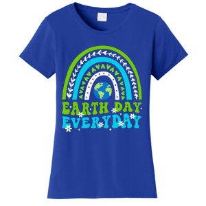 Groovy Earth Day Save Our Home Go Planet Rainbow Women's T-Shirt