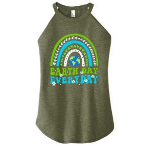 Groovy Earth Day Save Our Home Go Planet Rainbow Women's Perfect Tri Rocker Tank