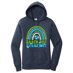 Groovy Earth Day Save Our Home Go Planet Rainbow Women's Pullover Hoodie