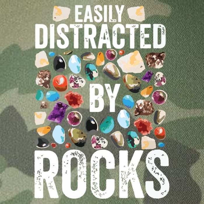 Geology Easily Distracted By Rocks For Geologist Legacy Tie Dye Trucker Hat