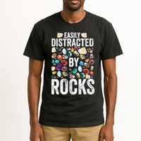 Geology Easily Distracted By Rocks For Geologist Tall T-Shirt