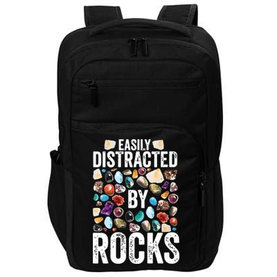 Geology Easily Distracted By Rocks For Geologist Impact Tech Backpack