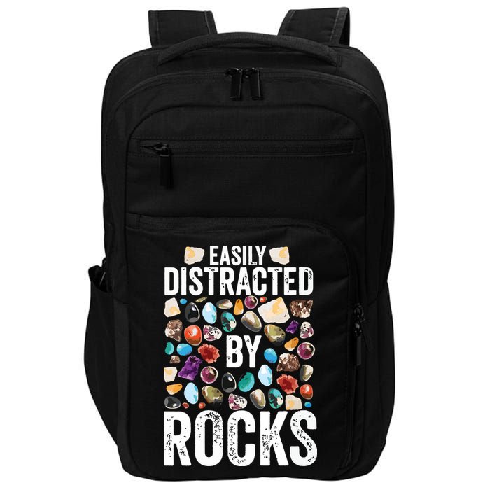 Geology Easily Distracted By Rocks For Geologist Impact Tech Backpack