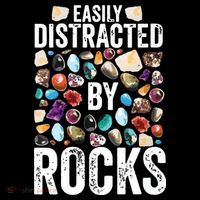 Geology Easily Distracted By Rocks For Geologist 7-Panel Snapback Hat