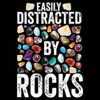 Geology Easily Distracted By Rocks For Geologist Drawstring Bag