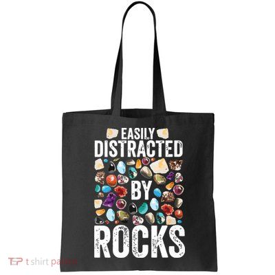 Geology Easily Distracted By Rocks For Geologist Bag