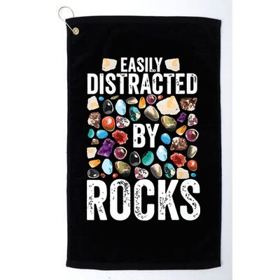 Geology Easily Distracted By Rocks For Geologist Golf Towel