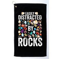 Geology Easily Distracted By Rocks For Geologist Golf Towel