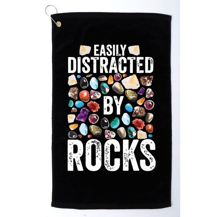 Geology Easily Distracted By Rocks For Geologist Golf Towel
