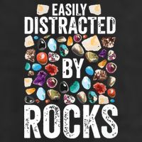 Geology Easily Distracted By Rocks For Geologist Microfiber Hand Towel