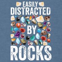 Geology Easily Distracted By Rocks For Geologist Garment-Dyed Sweatshirt