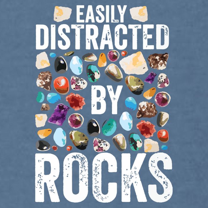Geology Easily Distracted By Rocks For Geologist Garment-Dyed Sweatshirt