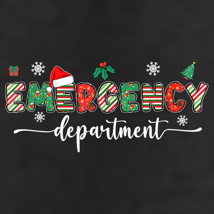 Groovy Emergency Department Christmas Santa Er Crew Nurse 7 Panel Mesh Trucker Snapback Hat
