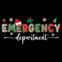 Groovy Emergency Department Christmas Santa Er Crew Nurse Cooling Performance Crew T-Shirt