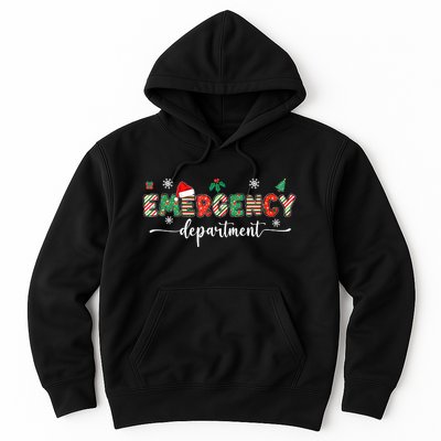 Groovy Emergency Department Christmas Santa Er Crew Nurse Hoodie