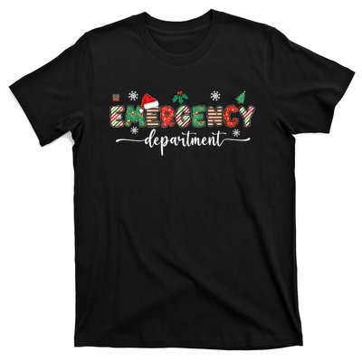 Groovy Emergency Department Christmas Santa Er Crew Nurse T-Shirt