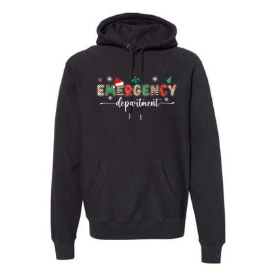 Groovy Emergency Department Christmas Santa Er Crew Nurse Premium Hoodie