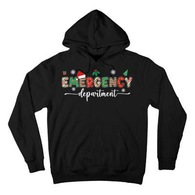 Groovy Emergency Department Christmas Santa Er Crew Nurse Tall Hoodie