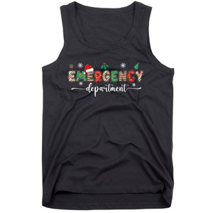 Groovy Emergency Department Christmas Santa Er Crew Nurse Tank Top