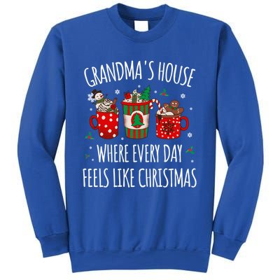 Grandma Every Day Like Christmas Grandparents Cookies Santa Gift Sweatshirt