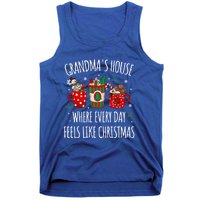 Grandma Every Day Like Christmas Grandparents Cookies Santa Gift Tank Top