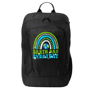 Groovy Earth Day Save Our Home Go Planet Rainbow Earth City Backpack