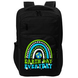 Groovy Earth Day Save Our Home Go Planet Rainbow Earth Impact Tech Backpack