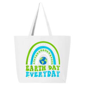 Groovy Earth Day Save Our Home Go Planet Rainbow Earth 25L Jumbo Tote