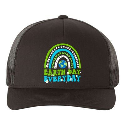 Groovy Earth Day Save Our Home Go Planet Rainbow Earth Yupoong Adult 5-Panel Trucker Hat