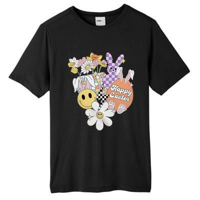 Groovy Easter Day Bunny Vibe Matching Funny Gift Tall Fusion ChromaSoft Performance T-Shirt