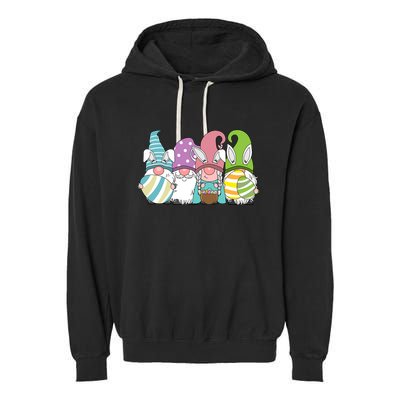 Gnome Easter Egg Hunt Garment-Dyed Fleece Hoodie