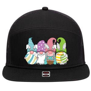 Gnome Easter Egg Hunt 7 Panel Mesh Trucker Snapback Hat