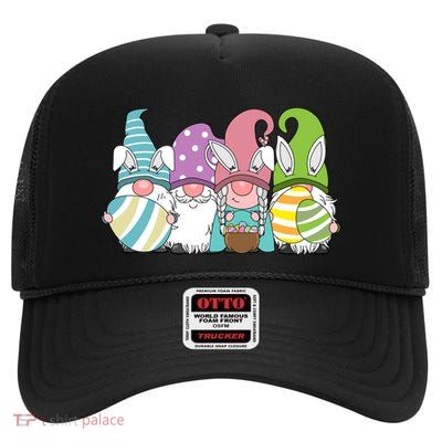 Gnome Easter Egg Hunt High Crown Mesh Back Trucker Hat