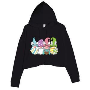 Gnome Easter Egg Hunt Crop Fleece Hoodie