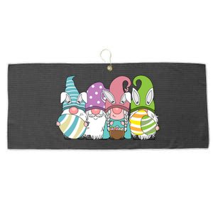 Gnome Easter Egg Hunt Large Microfiber Waffle Golf Towel