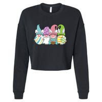 Gnome Easter Egg Hunt Cropped Pullover Crew