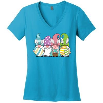 Gnome Easter Egg Hunt Women's V-Neck T-Shirt