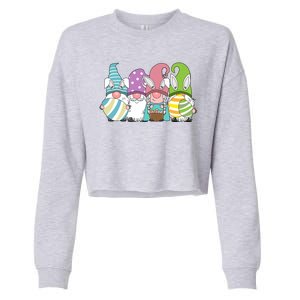 Gnome Easter Egg Hunt Cropped Pullover Crew