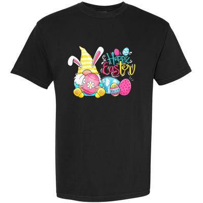 Gnome Easter Egg Hunt Gnomes Bunny Happy Easter Day Gifts Garment-Dyed Heavyweight T-Shirt